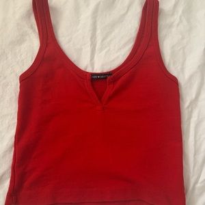 red brandy melville tank top